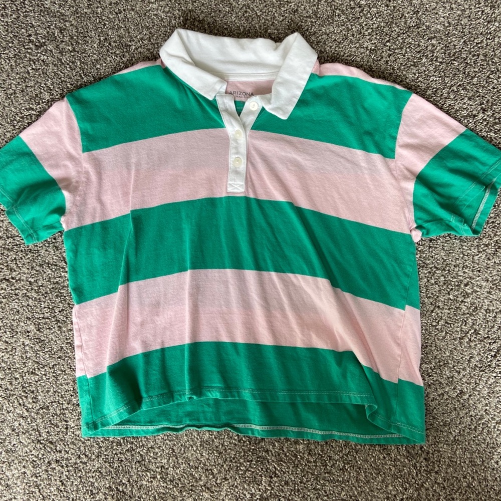 Cropped Polo Shirt